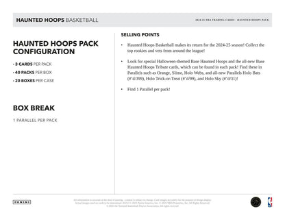 2024/25 Panini Haunted Hoops Halloween Basketball | Columbia Sports Cards - Sports Card Hobby Boxes