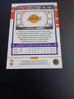 2024-25 Panini Haunted Hoops - LeBron James #193. L.A. Lakers. NRMT+