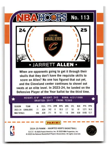 2024-25 Panini Haunted Hoops Orange Pumpkins #113 Jarrett Allen NM-MT C ID:79257 - Basketball Card Single