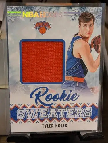 2024-25 Panini Hoops Rookie Sweaters #31 Tyler Kolek NM-MT MEM Knicks ID:78057 - Basketball Card Single