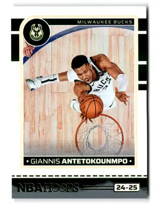 Basketball card of Giannis Antetokounmpo from Panini Hoops Winter 2024-25 NM-MT