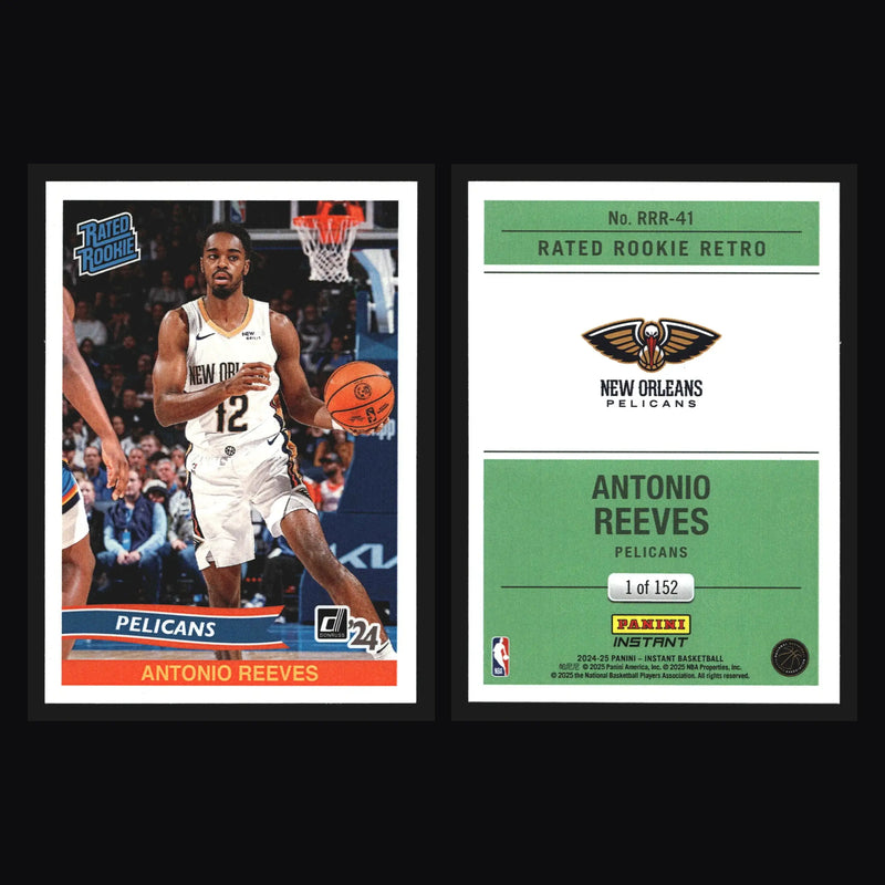 2024-25 Panini Instant Antonio Reeves #RRR-41 Rated Rookie Retro RC /152