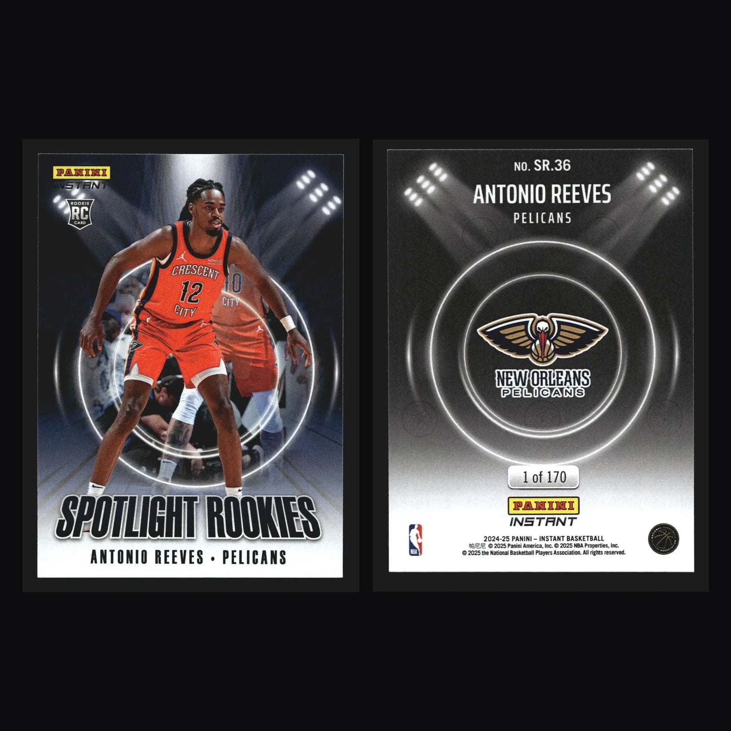 2024-25 Panini Instant Antonio Reeves #SR-36 Spotlight Rookies RC /170