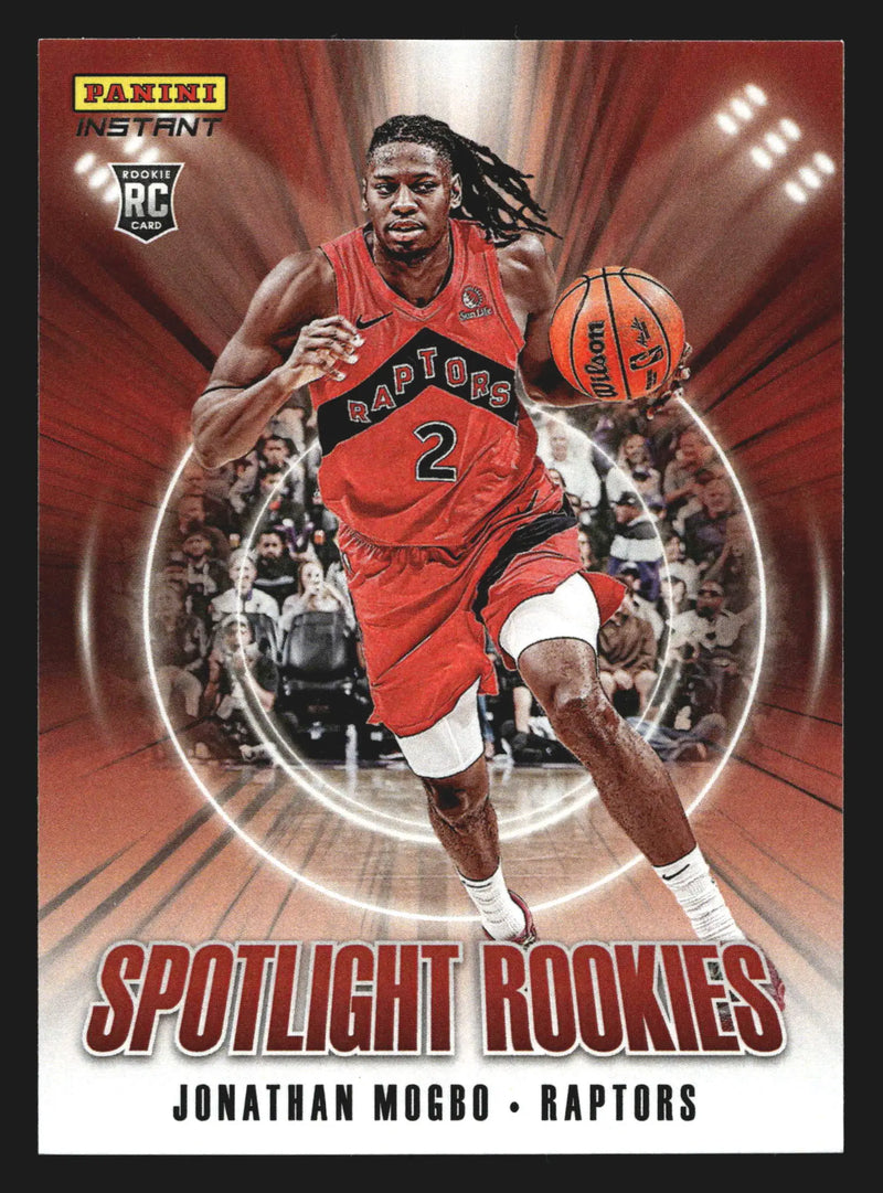 2024-25 Panini Instant Jonathan Mogbo #SR.30 Spotlight Rookies RC Raptors - Basketball Card Single
