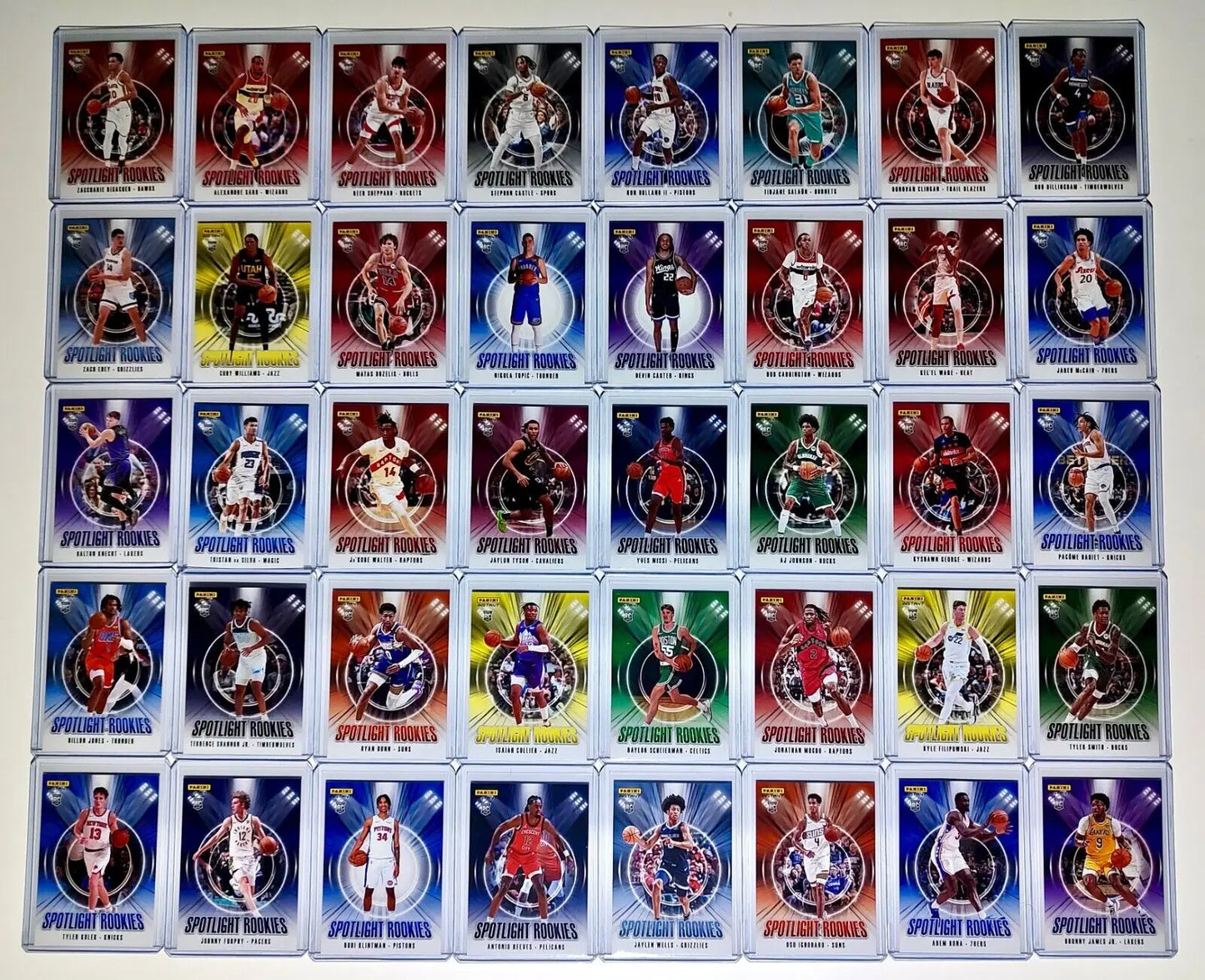 2024-25 Panini Instant NBA Spotlight Rookies 40 Card Basketball Set 1 of 170 - Basketball Card Single