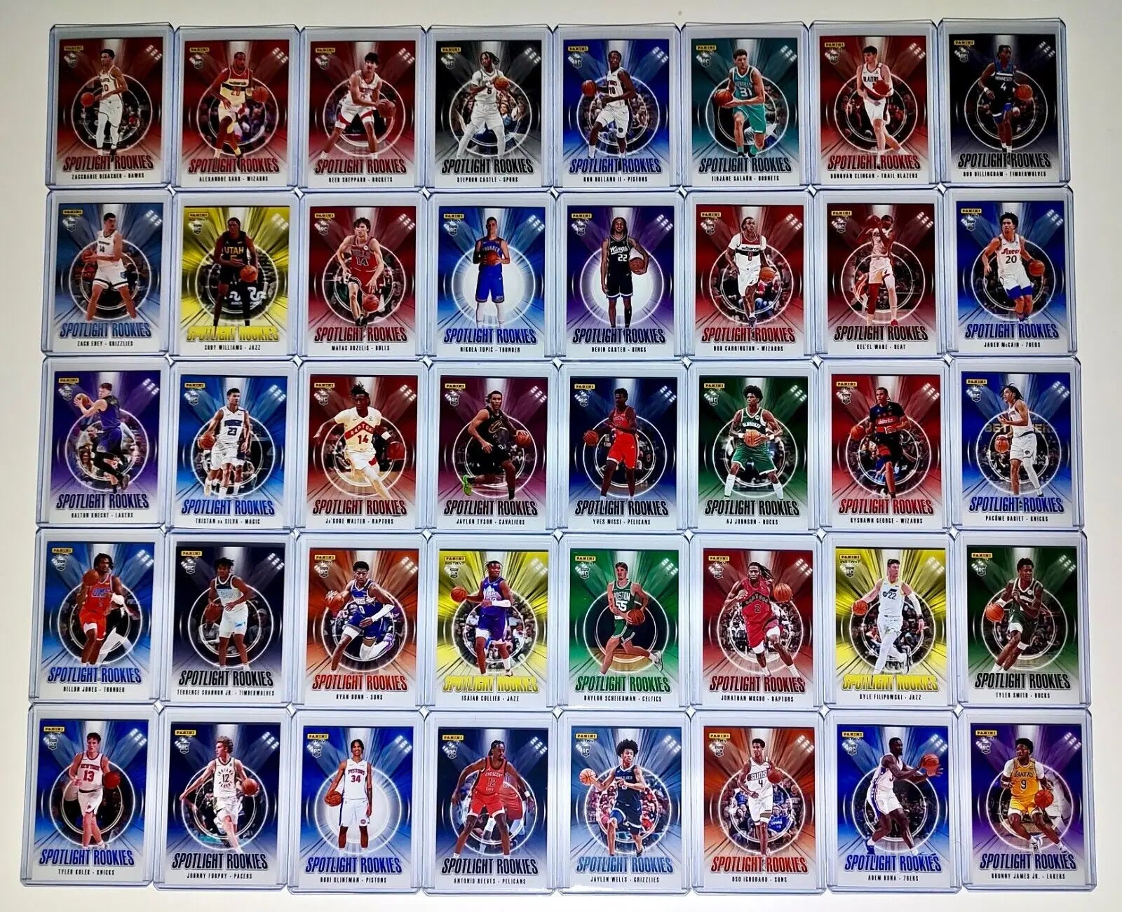 2024-25 Panini Instant NBA Spotlight Rookies 40 Card Basketball Set 1 of 170 - Basketball Card Single