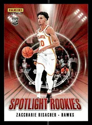2024-25 Panini Instant NBA Spotlight Rookies #SR.1 Zaccharie Risacher - Basketball Card Single