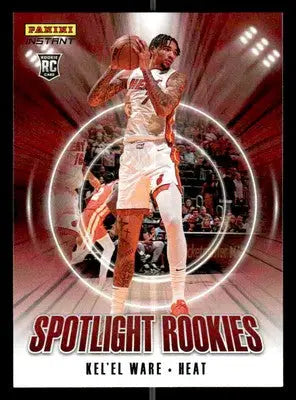 2024-25 Panini Instant NBA Spotlight Rookies #SR.15 Kel’el Ware Miami Heat