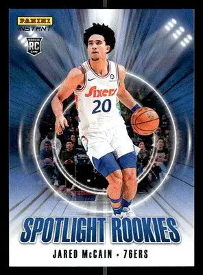 2024-25 Panini Instant NBA Spotlight Rookies #SR.16 Jared McCain 76ers - Basketball Card Single