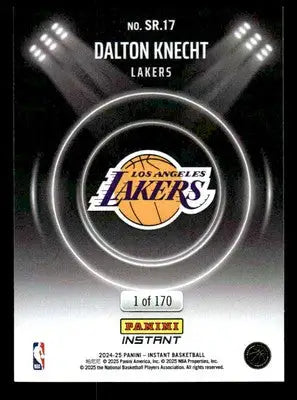 2024-25 Panini Instant NBA Spotlight Rookies #SR.17 Dalton Knecht LA Lakers - Basketball Card Single