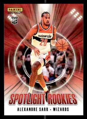 2024-25 Panini Instant NBA Spotlight Rookies #SR.2 Alexandre Sarr - Basketball Card Single