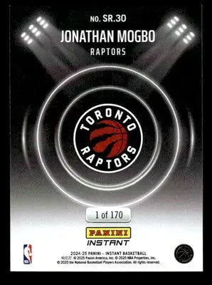 2024-25 Panini Instant NBA Spotlight Rookies #SR.30 Jonathan Mogbo - Basketball Card Single
