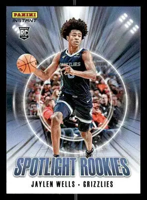 2024-25 Panini Instant NBA Spotlight Rookies SR.37 Jaylen Wells PR 170 Grizzlies