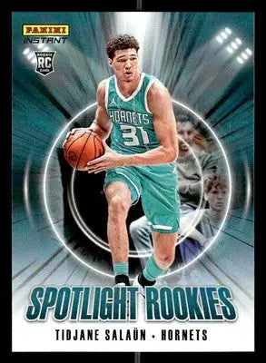 2024-25 Panini Instant NBA Spotlight Rookies #SR.6 Tidjane Salaun PR 170 Hornets - Basketball Card Single