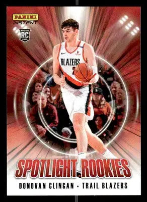 2024-25 Panini Instant NBA Spotlight Rookies #SR.7 Donovan Clingan - Basketball Card Single