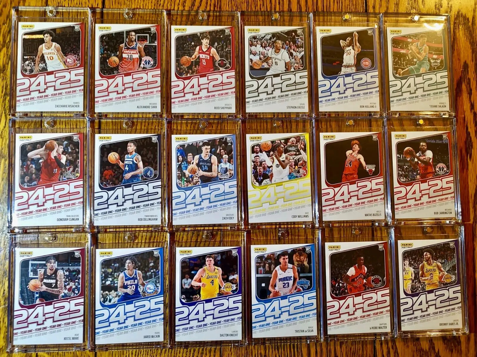 2024-25 Panini Instant NBA Year One Complete 18 Card Basketball Set 1/613 - Basketball Card Single