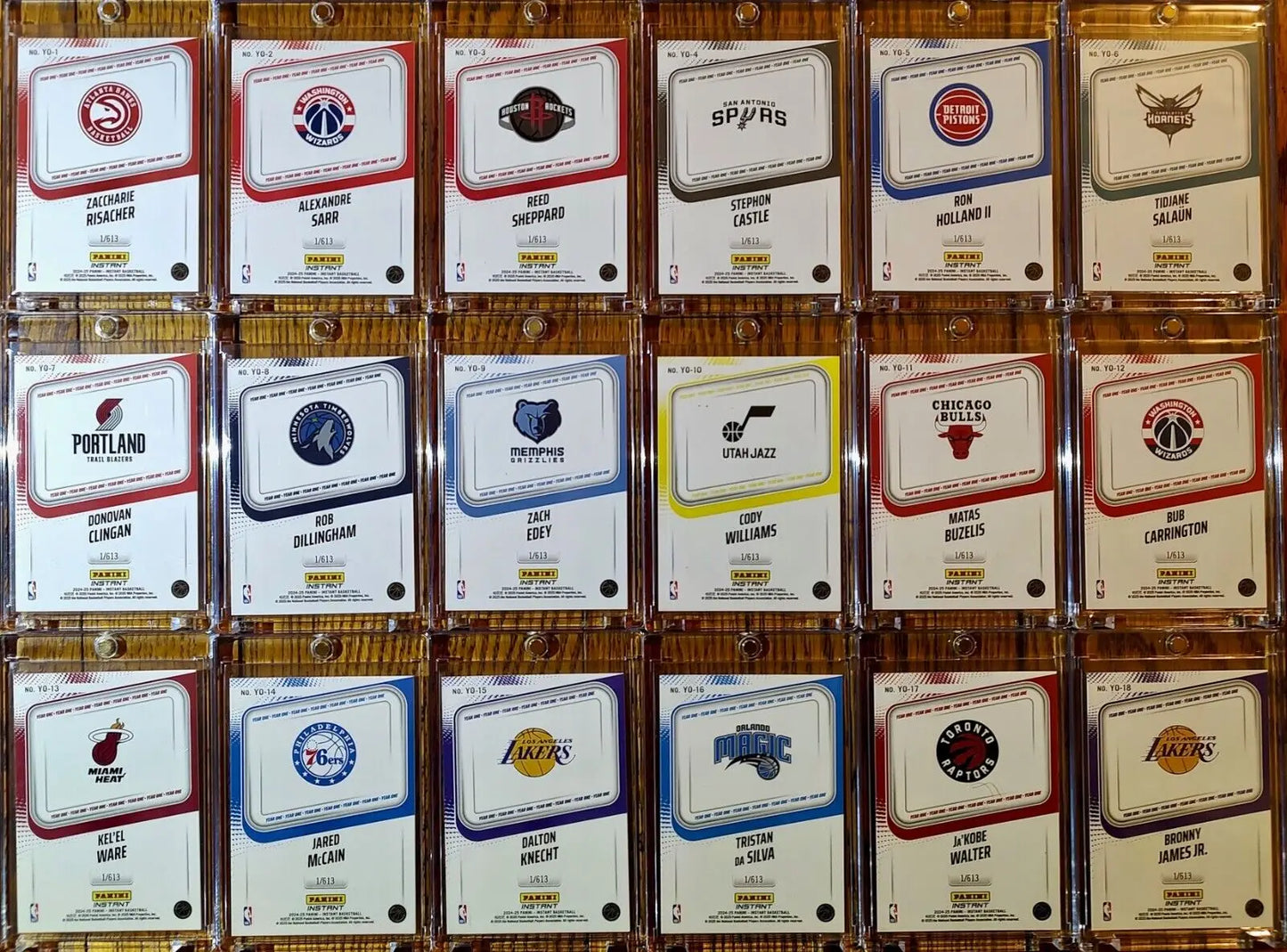 2024-25 Panini Instant NBA Year One Complete 18 Card Basketball Set 1/613 - Basketball Card Single