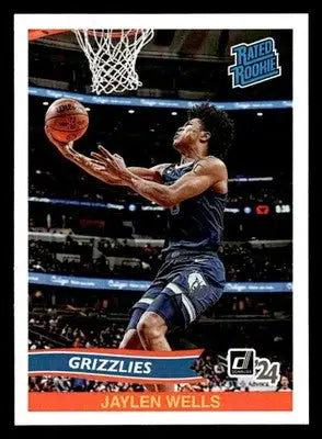 2024-25 Panini Instant #RRR-36 Jaylen Wells Rated Rookie Retro PR 152 Grizzlies - Basketball Card Single