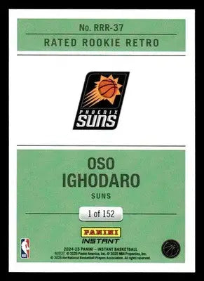 2024-25 Panini Instant #RRR-37 Oso Ighodaro Rated Rookie Retro #/152 - Basketball Card Single