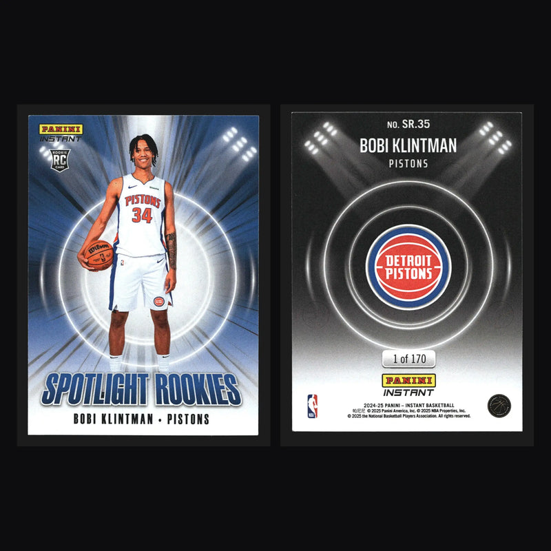 2024-25 Panini Instant Spotlight Rookies Bobi Klintman #SR.35 RC /170