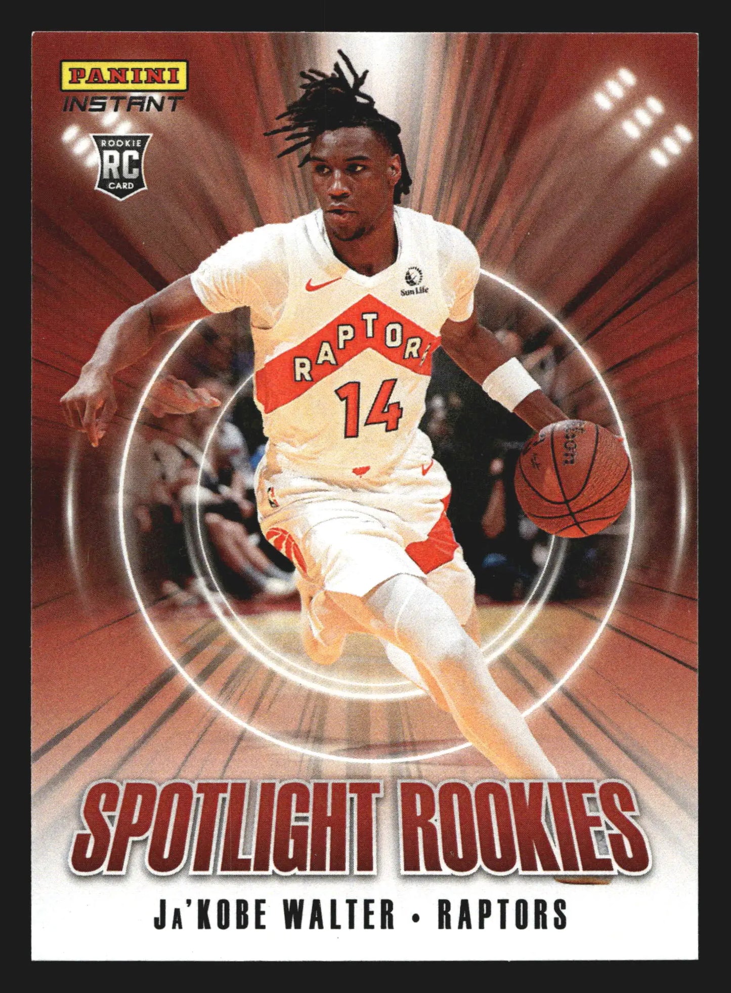 2024-25 Panini Instant Spotlight Rookies Ja’Kobe Walter #SR.19 RC 1 of 170 - Basketball Card Single