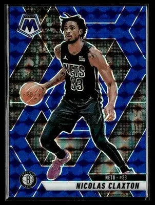 2024-25 Panini Mosaic #106 Nicolas Claxton Blue Mosaic #/199 - Basketball Card Single