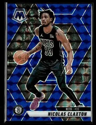 2024-25 Panini Mosaic #106 Nicolas Claxton Blue Mosaic - Basketball Card Single