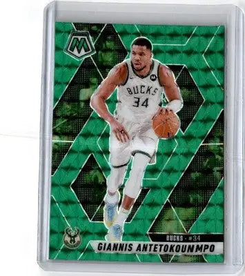2024-25 Panini Mosaic #13 Giannis Antetokounmpo Green Mosaic - Basketball Card Single