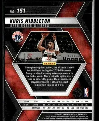 2024-25 Panini Mosaic #151 Khris Middleton - Basketball Card Single