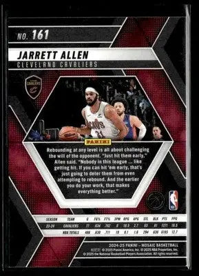 2024-25 Panini Mosaic #161 Jarrett Allen Base Cleveland Cavaliers - Basketball Card Single