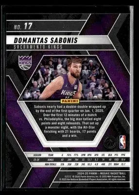 2024-25 Panini Mosaic #17 Domantas Sabonis - Basketball Card Single