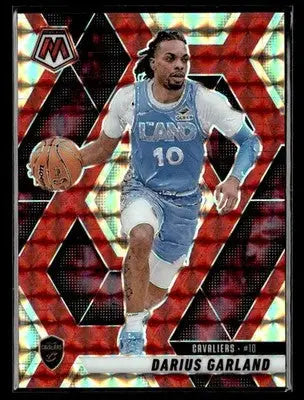 2024-25 Panini Mosaic #189 Darius Garland Choice Fusion Red & Yellow Mosaic #/75 - Basketball Card Single