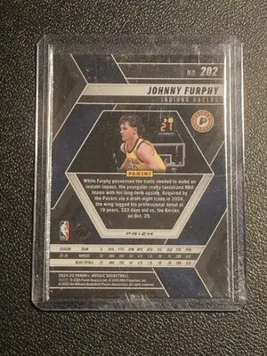 2024-25 Panini Mosaic #202 Johnny Furphy Base Mosaic - Basketball Card Single
