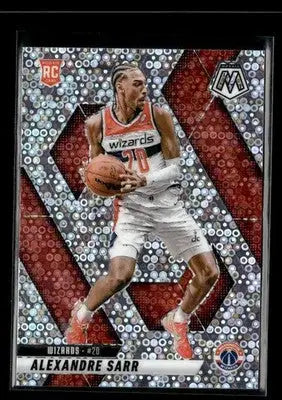 2024-25 Panini Mosaic #216 Alexandre Sarr Fast Break Silver Mosaic - Basketball Card Single