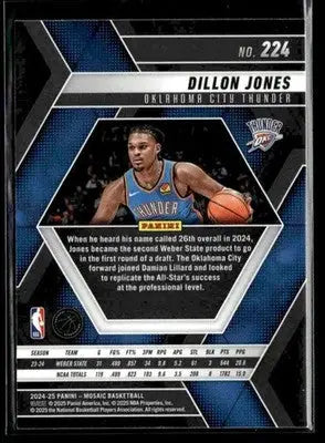2024-25 Panini Mosaic #224 Dillon Jones - Basketball Card Single