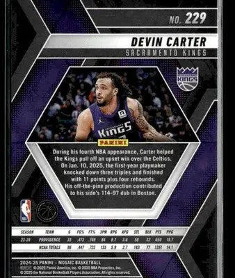 2024-25 Panini Mosaic #229 Devin Carter - Basketball Card Single