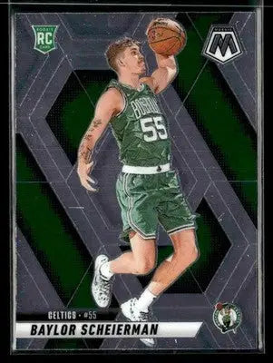 2024-25 Panini Mosaic #245 Baylor Scheierman Base RC Boston Celtics - Basketball Card Single