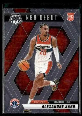 2024-25 Panini Mosaic #254 Alexandre Sarr - Basketball Card Single