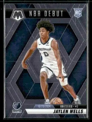 2024-25 Panini Mosaic #260 Jaylen Wells NBA Debut RC Memphis Grizzlies - Basketball Card Single