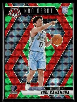 2024-25 Panini Mosaic #265 Yuki Kawamura Choice Red & Green Mosiaic