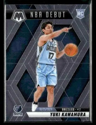 2024-25 Panini Mosaic #265 Yuki Kawamura NBA Debut RC Memphis Grizzlies - Basketball Card Single