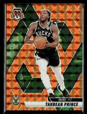 2024-25 Panini Mosaic #27 Taurean Prince Orange Mosaic #/249 Milwaukee Bucks - Basketball Card Single