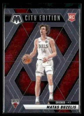 2024-25 Panini Mosaic #273 Matas Buzelis City Edition Base RC Chicago Bulls - Basketball Card Single