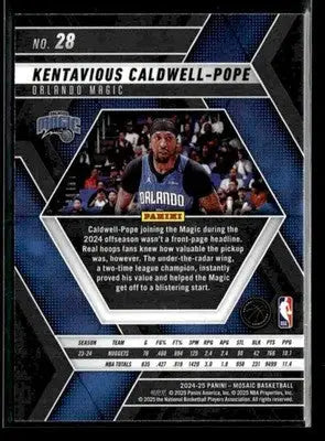 2024-25 Panini Mosaic #28 Kentavious Caldwell-Pope - Basketball Card Single