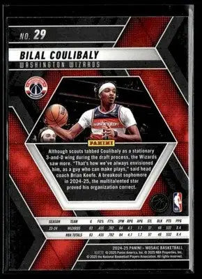 2024-25 Panini Mosaic #29 Bilal Coulibaly - Basketball Card Single