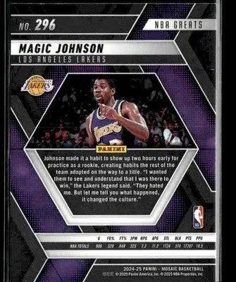 2024-25 Panini Mosaic #296 Magic Johnson - Basketball Card Single