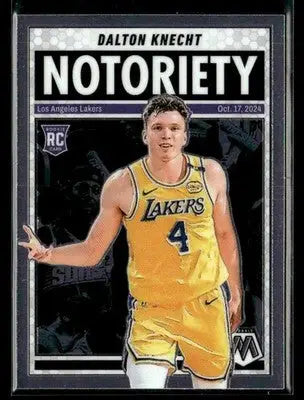 2024-25 Panini Mosaic #4 Dalton Knecht Notoriety - Basketball Card Single