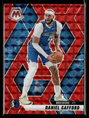 2024-25 Panini Mosaic #55 Daniel Gafford Red Mosaic - Basketball Card Single