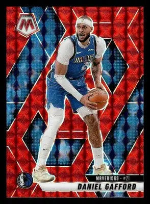2024-25 Panini Mosaic #55 Daniel Gafford Red Mosaic - Basketball Card Single