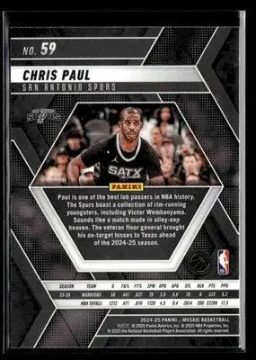 2024-25 Panini Mosaic #59 Chris Paul - Basketball Card Single